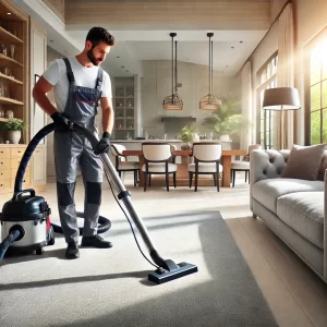 A professional carpet cleaner in Los Angeles, California,